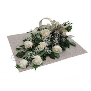 6 Pieces White Elegant Roses